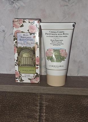 Крем для тіла троянда l'erbolario