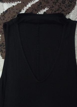 Черное платье короткое с вырезом pull bear 2
