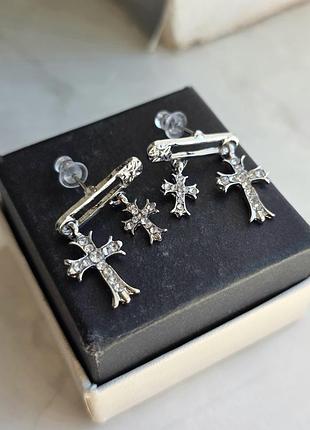Сережки chrome hearts dark desire 3
