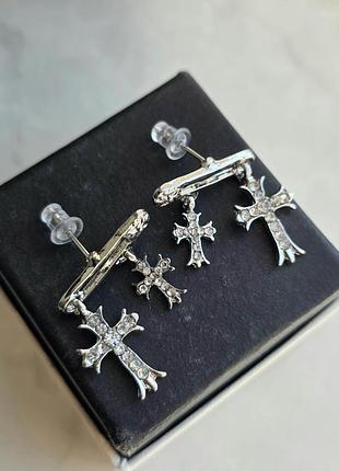 Сережки chrome hearts dark desire