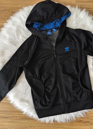 Кофта жіноча спортивна adidas leopard чорна розмір s