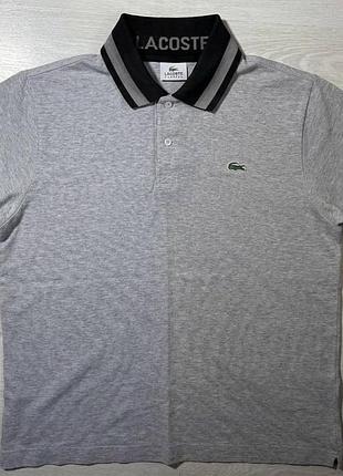 Поло lacoste sport «game» сіре чоловіче