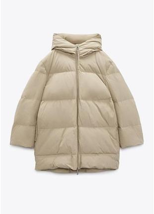 Женский пуховик zara оригинал размер s
