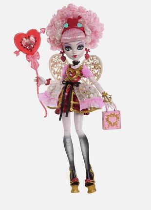 Лялька monster high астерія cupid asteria з аксесуарами у святковій сукні