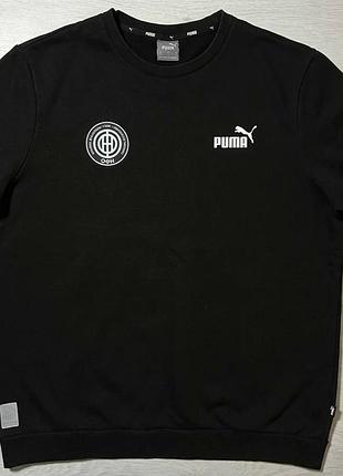 Світшот puma чорний з логотипом
