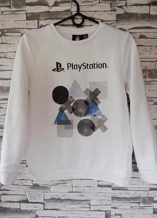 Светр для дітей playstation білий з принтом