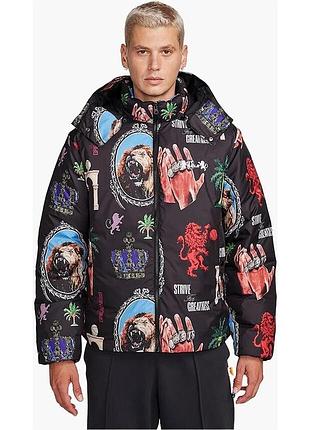 Оригінал чоловіча куртка nike lebron therma-fit down jacket black fb6974-010 оригинал найк зима демісезон повасякденна для прогулянок яскрава xl
