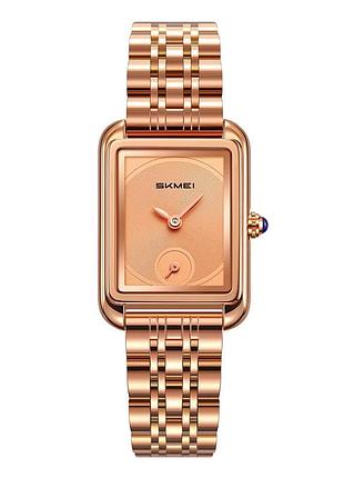 Жіночий наручний годинник skmei 2670rg rose gold-rose gold у кольорі рожеве золото
