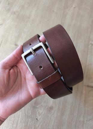 Стильный  мужской кожаный ремень zara.  большой размер 85.