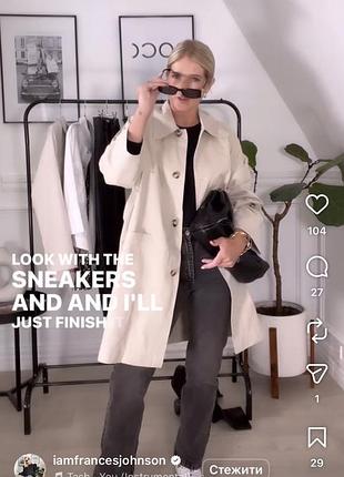 Тренч плащ zara