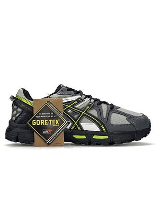 👟 кросівки  asics gel-kahana 8 m gtx gore-tex grey black lime       / наложка bs👟