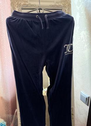 Брюки жіночі juicy couture сині велюрові