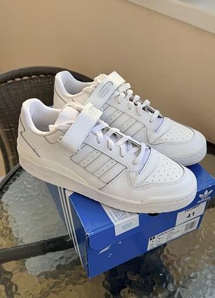 Кросівки чоловічі adidas forum low білі розмір 41 (27 см)