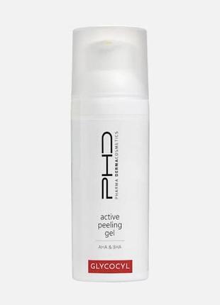 Нічний гель-пілінг glycocyl active peeling gel aha & bha