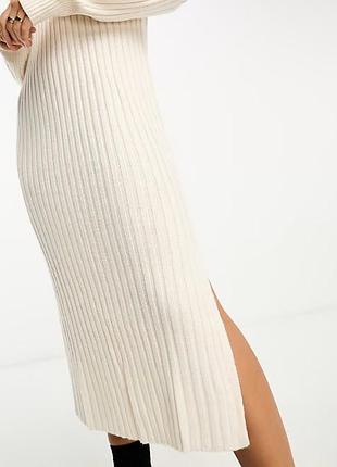 Трикотажна міді сукня в рубчик river island m/l