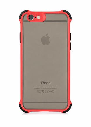 Протиударний чохол із матового полікарбонату для iphone 6/6s red