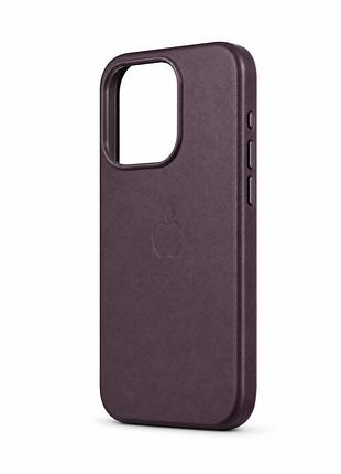 Якісний шкіряний чохол на iphone 15 pro 1:1 original mulberry