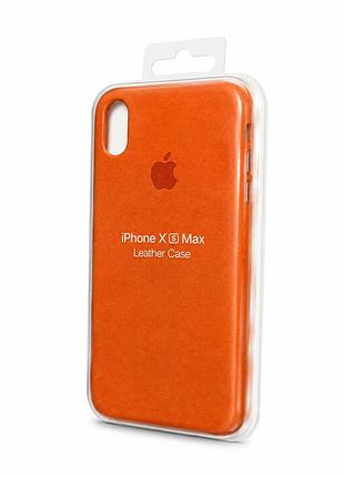 Чохол alcantara для iphone xs max ( помаранчевий )