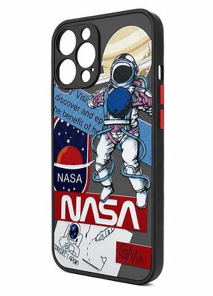 Протиударний чохол на iphone 12 pro із закритою камерою ( nasa )