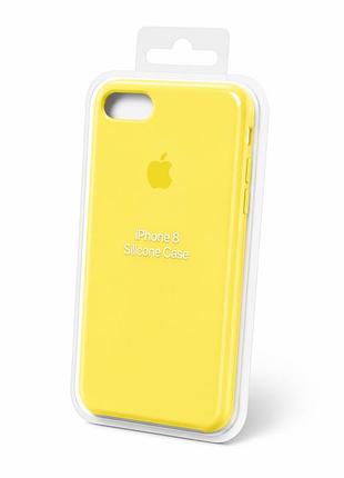 Силіконовий чохол для iphone 7 / 8 жовтий ( full № 32 )
