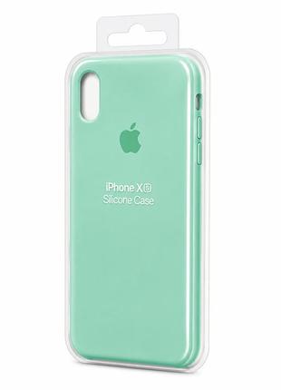 Силіконовий чохол для iphone x | xs бірюзовий ( print logo № 46 )
