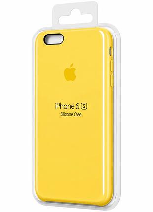 Силіконовий чохол на iphone 6 / 6s yellow