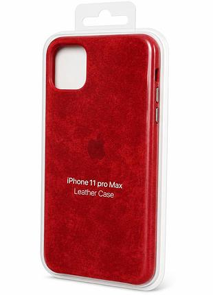 Чохол alcantara для iphone 11 pro max ( №14 червоний )
