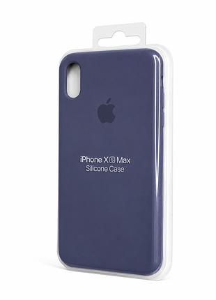 Силіконовий чохол з мікрофіброю та покриттям softtouch для iphone xs max ( full № 43 )