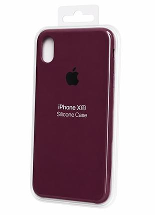 Силіконовий чохол з мікрофіброю та покриттям softtouch для iphone xr ( full № 47 )