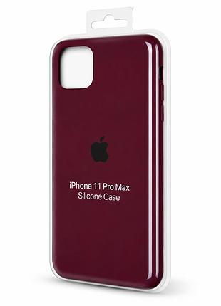 Силіконовий чохол для iphone 11 pro max марсала (high no47)