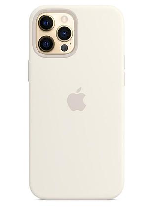 Силиконовый чехол премиум качество для iphone 12 pro max белый ( №5 )