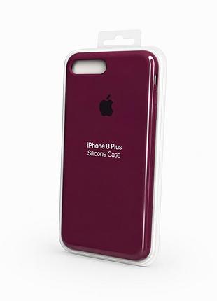 Силіконовий чохол для iphone 7 + / 8 + марсала ( full 47 )