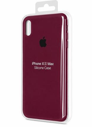 Силіконовий чохол для iphone xs max марсала (high no47)
