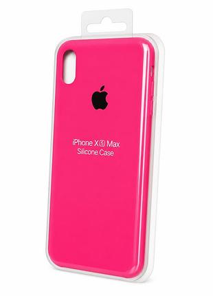 Силіконовий чохол для iphone xs max рожевий (high no44)