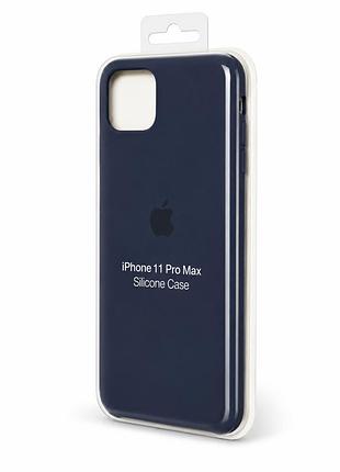 Люкс якість силіконовий чохол для iphone 11 pro max (midnight blue no5)