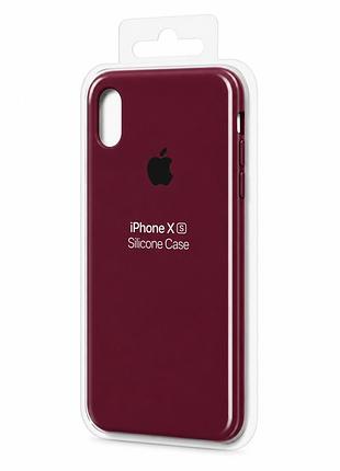 Силіконовий чохол для iphone x | xs марсала ( print logo № 47 )