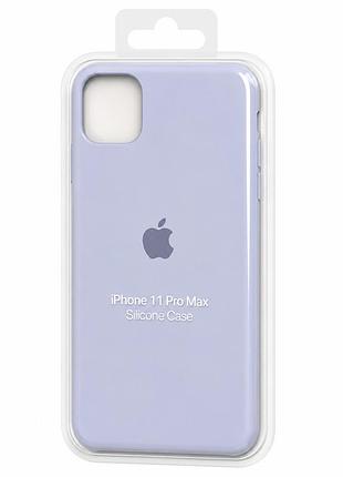 Силиконовый чехол для iphone 11 pro max голубой ( high №5 )