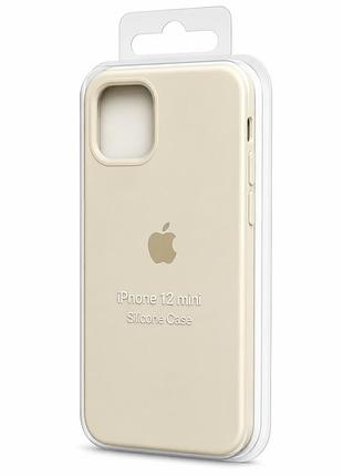 Силіконовий чохол з мікрофіброю та покриттям softtouch для iphone 12 mini ( full № 11 )