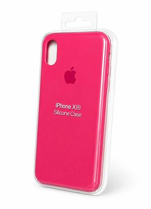 Люкс якість силіконовий чохол для iphone xr (hibiscus no10)