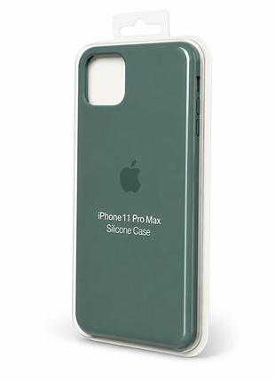 Люкс якість силіконовий чохол для iphone 11 pro max ( pine green no6)