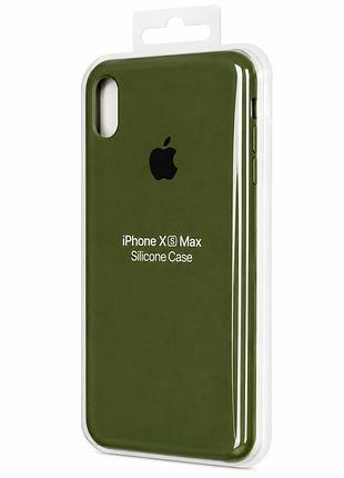 Силіконовий чохол для iphone xs max хакі (high no48)