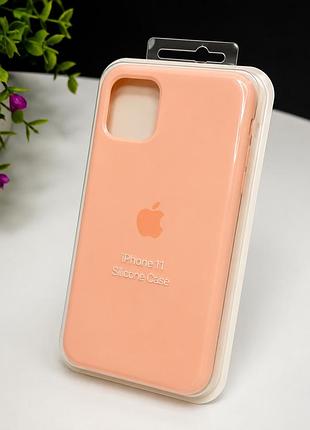 Люкс качество силиконовый чехол для iphone 11 ( grapefruit №12 )