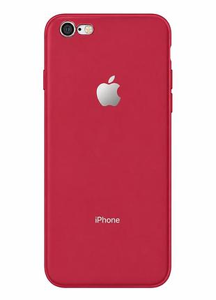 Силіконовий чохол із матовим покриттям для iphone 6/6s cherry