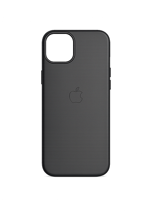 Якісний шкіряний чохол 1:1 original на iphone 15 plus black