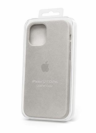 Чохол alcantara для iphone 12 / 12 pro stone