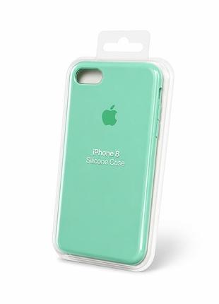 Силіконовий чохол для iphone 7 / 8 бірюзовий ( full № 46 )