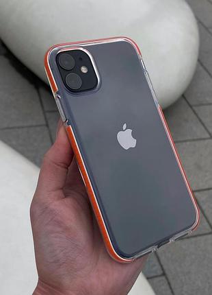 Чехол «clear reef» iphone xr red (прозрачные с цветными бортиками)