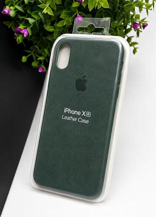 Чохол alcantara для iphone xr ( зелений )