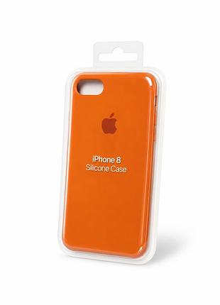 Силіконовий чохол для iphone 7 / 8 помаранчевий ( full № 13 )