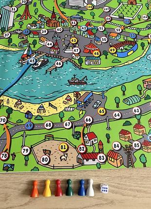 Настольная напольная игра бродилка 75х53 см 3